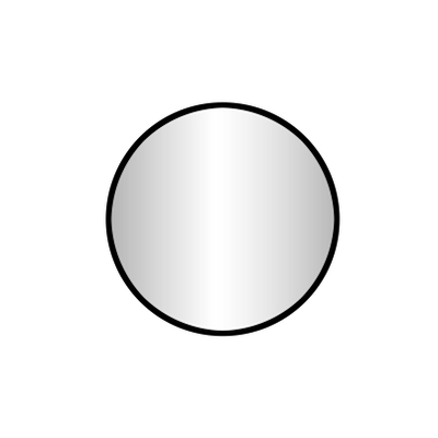 Best Design Goslar Nero ronde spiegel Ø 60 cm