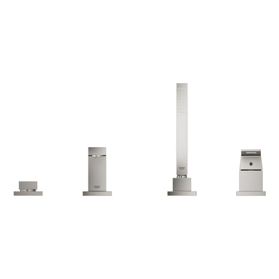 GROHE Eurocube afbouwdeel v. 4-gats badrandkraan supersteel