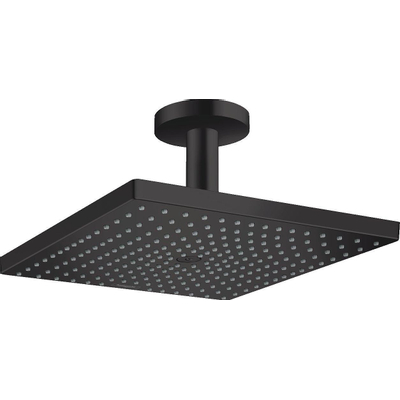 Hansgrohe Raindance E Square hoofddouche E300 1jet m. plafondbevestiging 15.8cm 30x30cm mat zwart