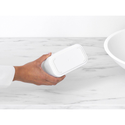 Brabantia MindSet Afvalbak - 16x9x10cm - wit