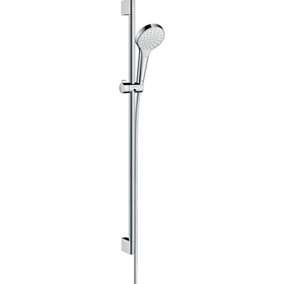 Hansgrohe Croma Select S glijstangset met Croma Select S 1jet handdouche 90cm met Isiflex`B doucheslang 160cm wit/chroom