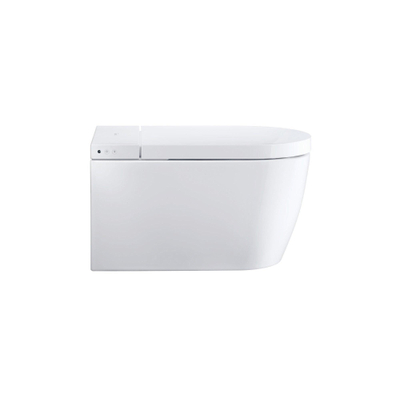 Duravit SensoWash Starck F plus douchewc pack compleet met wandcloset diepspoel spoelrandloos 37.8x57.5cm m. automatisch open/sluiten van deksel wit