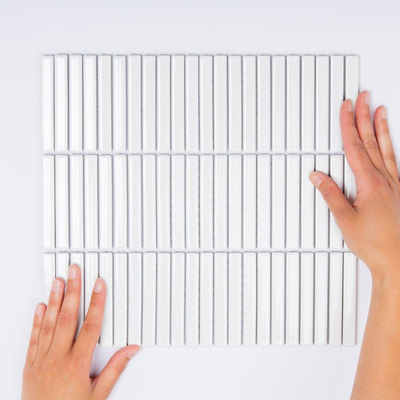 The Mosaic Factory Sevilla mozaïektegel - 28.2x30.8cm - wandtegel - Rechthoek - Porselein White Glans