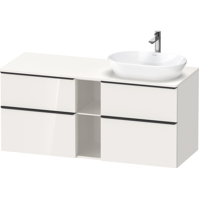 Duravit D-Neo wastafelonderkast 140x66.4x55cm 4 lades wit Mat