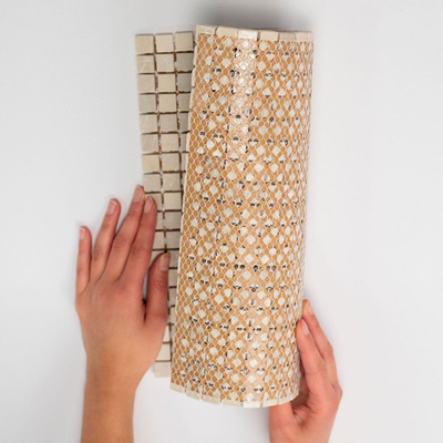 The Mosaic Factory Natural Stone mozaïektegel - 30.2x30.2cm - wand en vloertegel - Vierkant - Marmer Botticino Anticato Mat