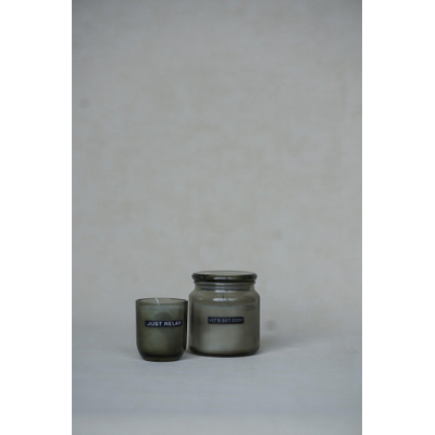 Wellmark Geurkaars - Dark Amber - groot - 9.5x11cm - transparant glas - Let's Get Cozy