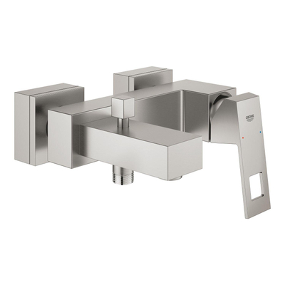 GROHE Eurocube badkraan m. omstel m. koppelingen supersteel