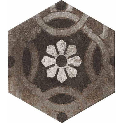 Cir Miami Vloer- en wandtegel hexagon 24x28cm 10mm R10 porcellanato Mix Esagonia