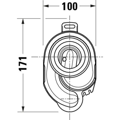 Duravit Urinoirsifon Horizontaal 50 Mm. 0051130000