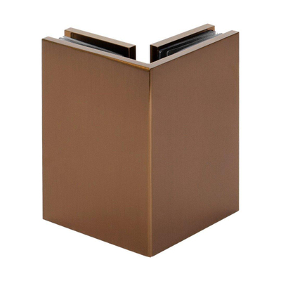 BRAUER Create Inloopdouche - 100x200cm - profielloos - 40cm - zijwand - antikalk - 8mm veiligheidsglas - koper