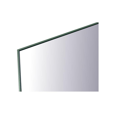 Sanicare Q-mirrors spiegel zonder omlijsting / PP geslepen 100 cm horizontale strook + Ambi licht onder warm white leds