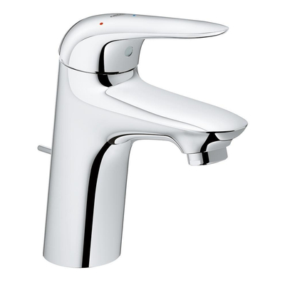 GROHE Eurostyle New waterbesparendes wastafelkraan M size ES met waste met gesloten greep chroom