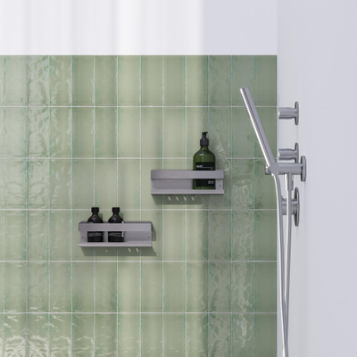 Brauer doucherek - 23x8cm - RVS geborsteld