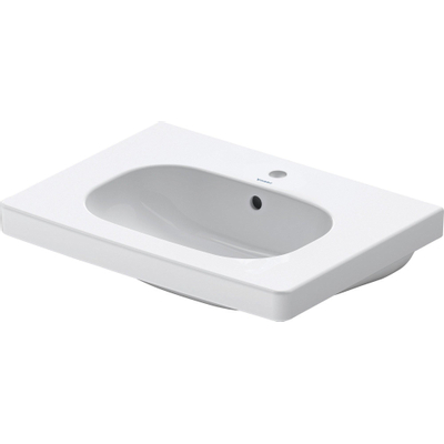 Duravit D-code wastafel 65x48cm 1 kraangat met overloop wit