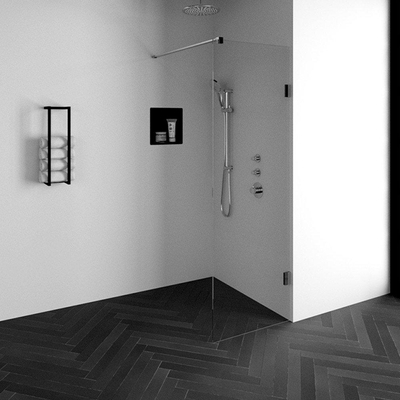 BRAUER Create Inloopdouche - 70x200cm - profielloos - antikalk - 8mm veiligheidsglas - chroom