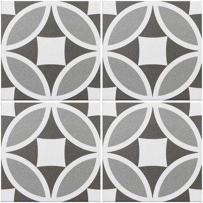 SAMPLE Kerabo Vloer- en wandtegel Olympia Grey Portugese look Mat Grijs