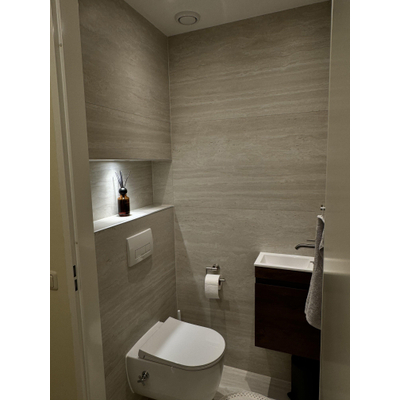 Baldocer Ceramica Venice Vloer- en wandtegel - 60x120cm - gerectificeerd - travertin - mat Beige