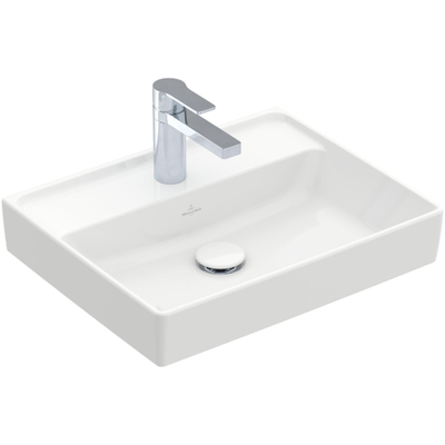 Villeroy & Boch Collaro fontein 50x40cm zonder overloop 1 kraangat ceramic+ wit