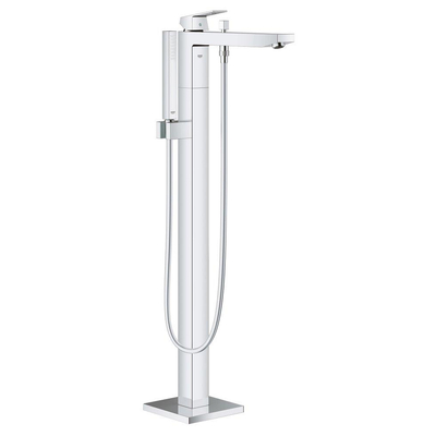 GROHE Eurocube Freestander badkraan met omstel met douchehouder met handdouche en doucheslang 125cm chroom