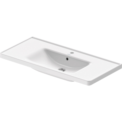 Duravit D-Neo wastafel 100.5x48x17cm 1 kraangat rechthoek Keramiek Wit