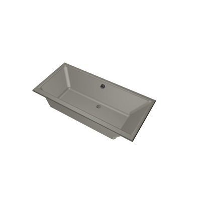 Xenz Kristal inbouwbad - 160x75cm - met overloop - zonder afvoer - Acryl Cement