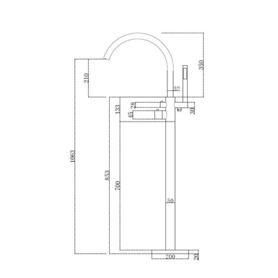 Best Design Importa vrijstaande thermostatische badkraan