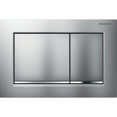 Geberit Omega20 bedieningsplaat - 2-toets spoeling - rechthoekige knoppen - matchr./easy-to-clean
