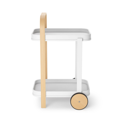 Umbra Bellwood serveertrolley 53x44x80cm Staal Wit/naturel