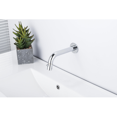 FugaFlow Eccelente Arredo Fonteinkraan - inbouw - uitloop 19.5cm - inkortbaar - chroom -