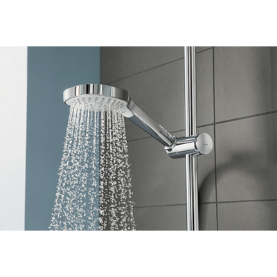 Hansgrohe Croma Select E Multi glijstangset met Croma Select E Multi handdouche EcoSmart 90cm met Isiflex`B doucheslang 160cm wit/chroom