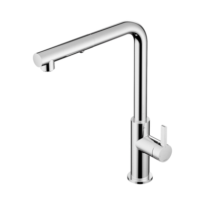 Hotbath Ace Keukenmengkraan - opbouw - draaibare uitloop - handdouche - Duo-spray - Chroom