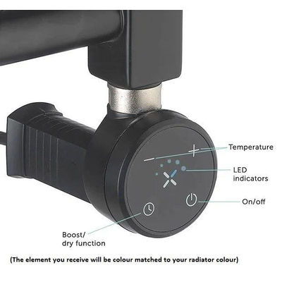 Crosswater MPRO Elektrische handdoekradiator - 140x50cm - 600 Watt - mat wit