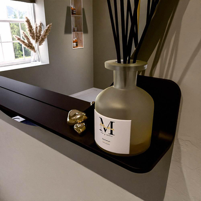 Mondiaz SPOT Badkamerspiegel - rond 110cm - spiegelplanchet - kleur Urban