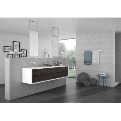 SAMPLE Cifre Cerámica Wandtegel Neutra White Gerectificeerd Betonlook Mat Wit