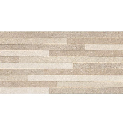Baldocer Ceramica Pierre Taupe Decor wandtegel - 30x60cm - 10mm - Rechthoek - gerectificeerd - Natuursteen look - mat taupe