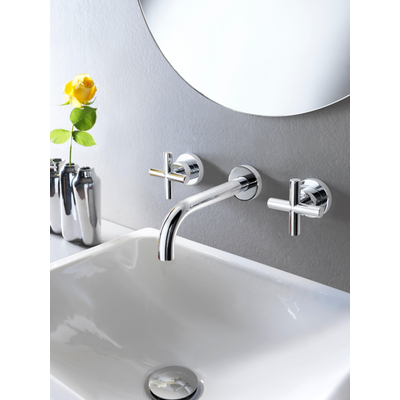 Hotbath Chap wastafelmengkraan 3 gats inbouw C005 chroom SHOWROOMMODEL