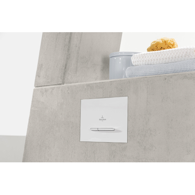 Villeroy & Boch Viconnect bedieningsplaat E300 DF frontbediend 25.3x14.5cm kunststof wit