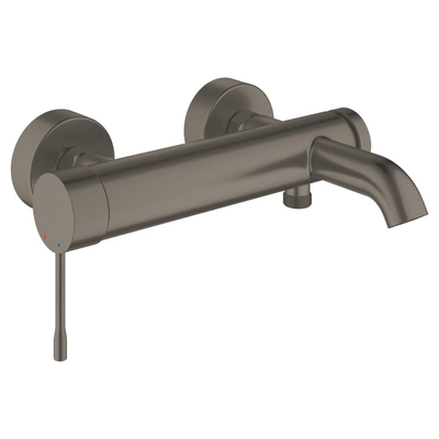 GROHE Essence New badkraan met omstel en koppelingen brushed hard graphite