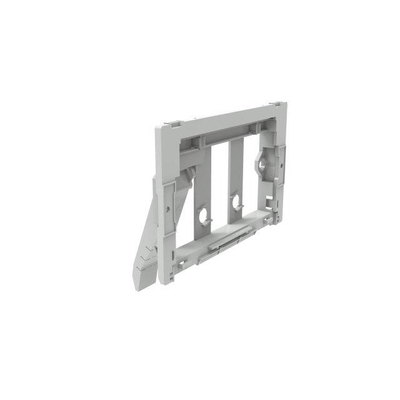 QeramiQ Push Bedieningsplaat met toiletblokjeshouder - voor Geberit UP320 inbouwreservoir - dualflush - ronde knoppen - kunststof - inclusief 12 toiletblokjes - taupe