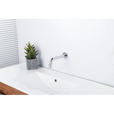 Fortifura Calvi Fonteinkraan - inbouw - uitloop 19.5cm - inkortbaar - chroom OUTLETSTORE