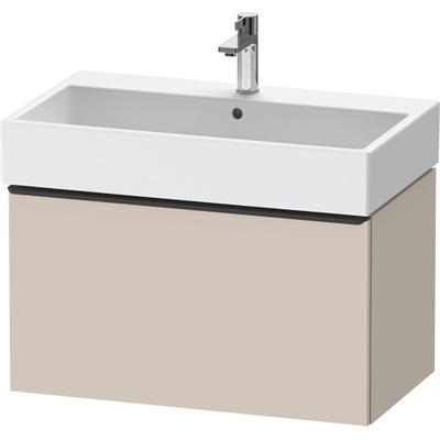 Duravit D-Neo wastafelonderkast 78.4x44x44.2cm 1 lade Taupe Mat