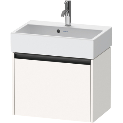 Duravit Ketho 2 wastafelonderbouwkast met 1 lade 58.4x39x44cm met greep antraciet wit supermat