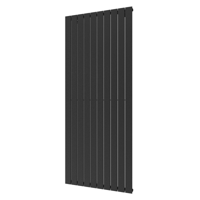 Plieger Cavallino Retto designradiator verticaal enkel middenaansluiting 1800x754mm 1506W zwart grafiet (black graphite)