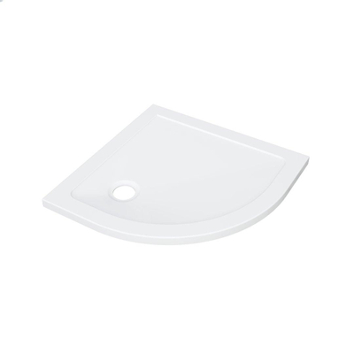 ZEZA Selva Douchebak - 80x80x4cm - kwartrond - acryl - glans wit