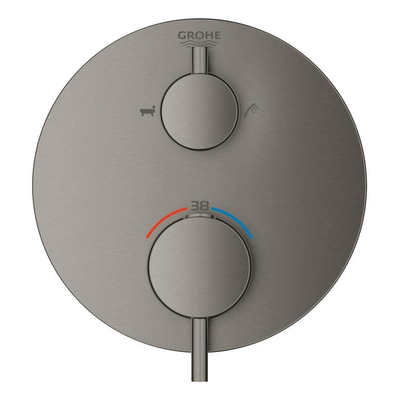 GROHE Atrio inbouw mengkraan thermostatisch met omstel hard graphite geborsteld