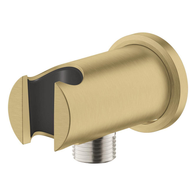 GROHE Rainshower Wandaansluitbocht - 1/2" - met houder - ronde rozet - cool sunrise geborsteld