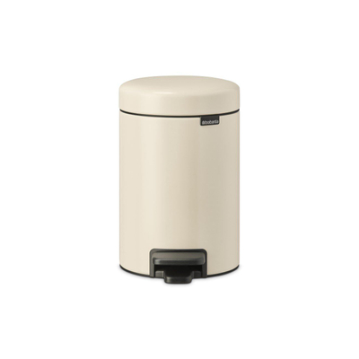 Brabantia NewIcon Pedaalemmer - 3 liter - kunststof binnenemmer - soft beige