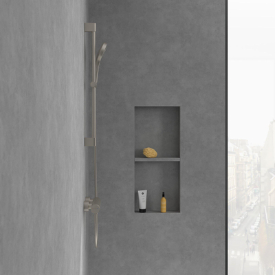 Villeroy & Boch Dawn Eengreeps douchekraan - Matt Brushed Nickel (RVS)