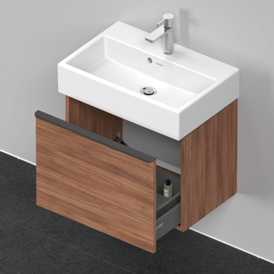 Duravit D-Neo wastafelonderkast 58.4x44x37.2cm 1 lade met softclose Noten Mat