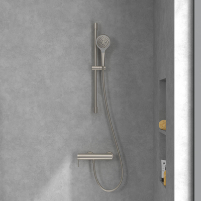 Villeroy & Boch Loop & Friends Eengreeps douchekraan - Matt Brushed Nickel (RVS)